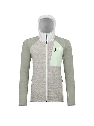 ORTOVOX | Damen Fleecejacke Classic Knit Hoodie | hellgrau
